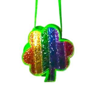 Cat & Jack Small Clover Rainbow Crossbody Purse